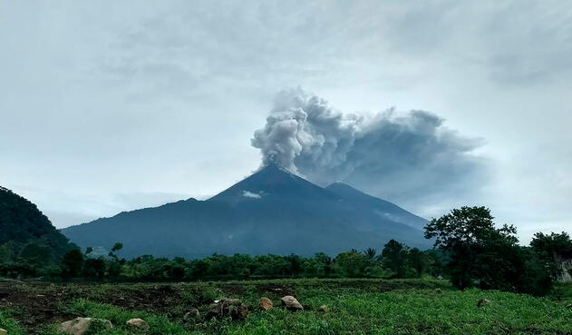 La erupción en Guatemala del volcán de fuego