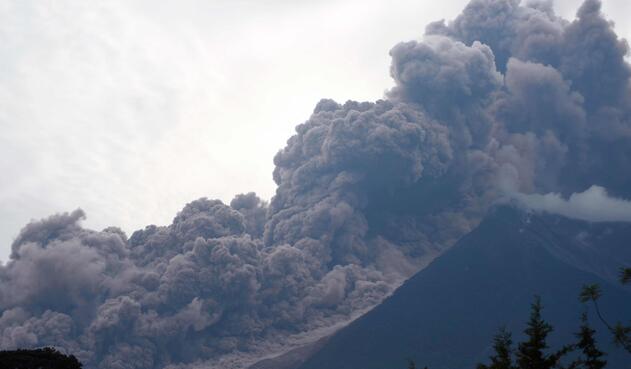 La erupción en Guatemala del volcán de fuego