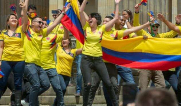 Hinchas de la Selección Colombia en Bogotá