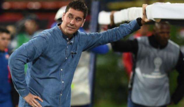 Ismael Rescalvo, extécnico de Deportivo Independiente Medellín, el 11 de mayo de 2018 en la capital antioqueña