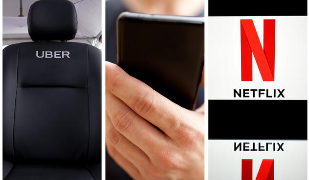 Imágenes de referencia de plataformas digitales como Uber y Netflix / Colprensa, Ingimage y AFP Imágenes de referencia de plataformas digitales como Uber y Netflix / Colprensa, Ingimage y AFP