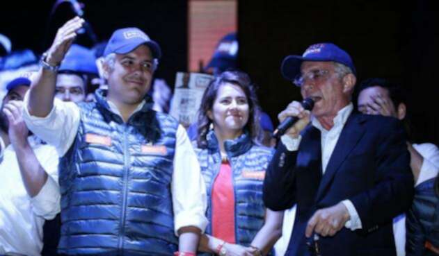 Iván Duque y Álvaro Uribe en campaña Iván Duque y Álvaro Uribe en campaña