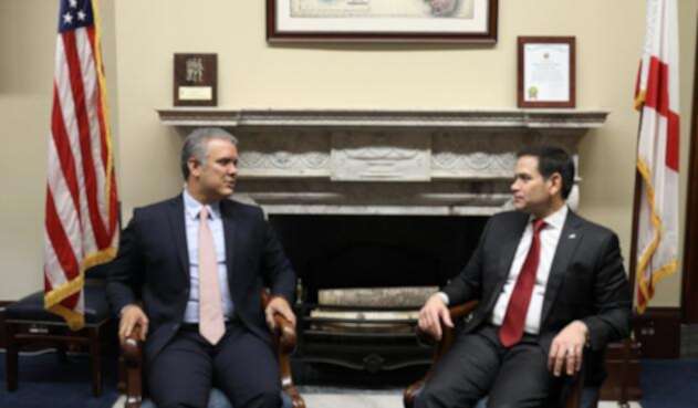 Iván Duque y Marco Rubio Iván Duque y Marco Rubio