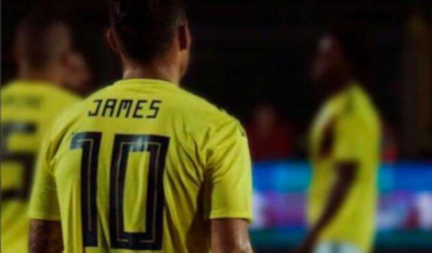 James Rodriguez con la Selección Colombia James Rodriguez con la Selección Colombia