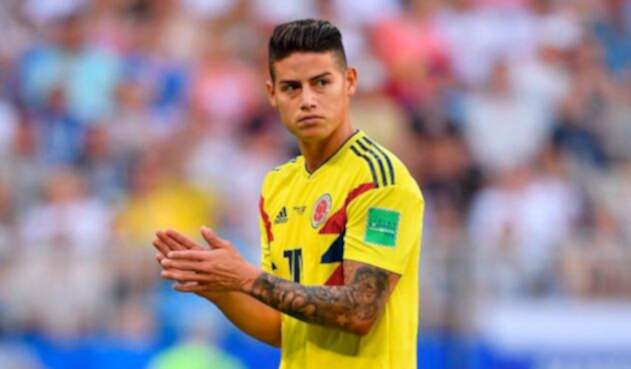 James Rodríguez con la Selección Colombia