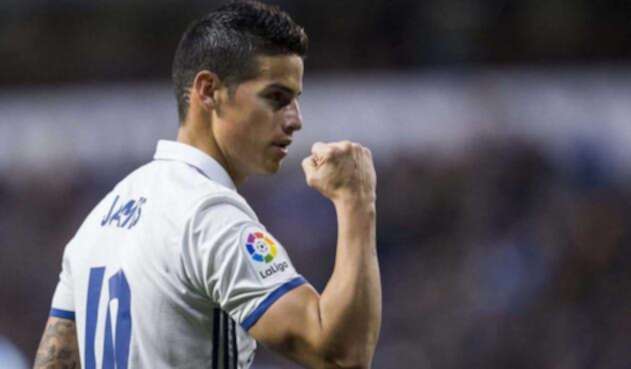 James Rodríguez jugando para el Real Madrid James Rodríguez jugando para el Real Madrid