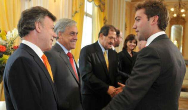 Juan Manuel Santos y Martín Santos