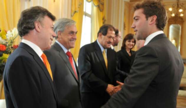 Juan Manuel Santos y Martín Santos