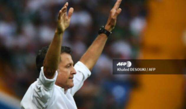 Juan Carlos Osorio, técnico de la Selección de México, en el Rostov Arena