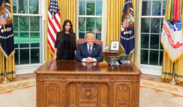 Kim Kardashian y Donald Trump