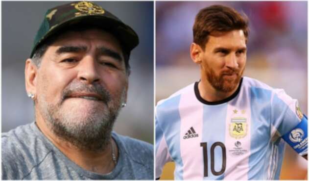 Maradona fue comparado con Messi