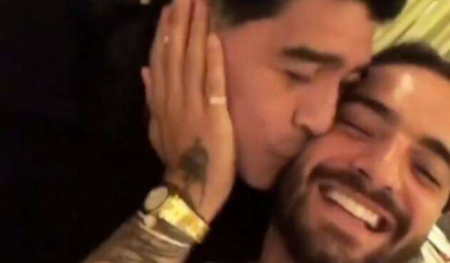 Maradona y Maluma en Rusia