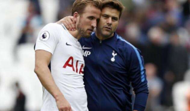 Mauricio Pochettino y Harry Kane Mauricio Pochettino y Harry Kane