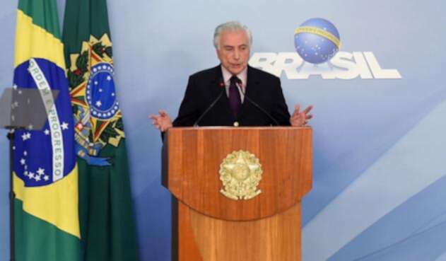 El presidente de Brasil, Michel Temer