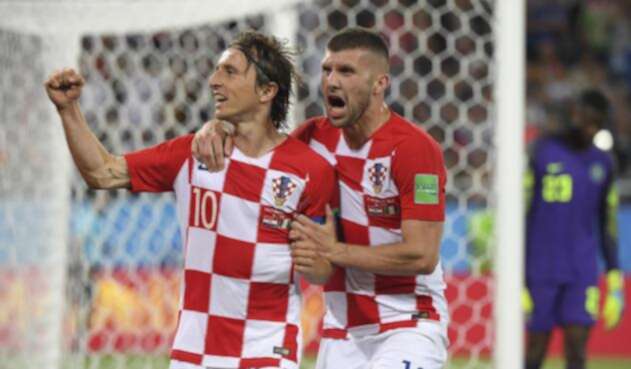 Luka Modric marcó de penal ante Nigeria