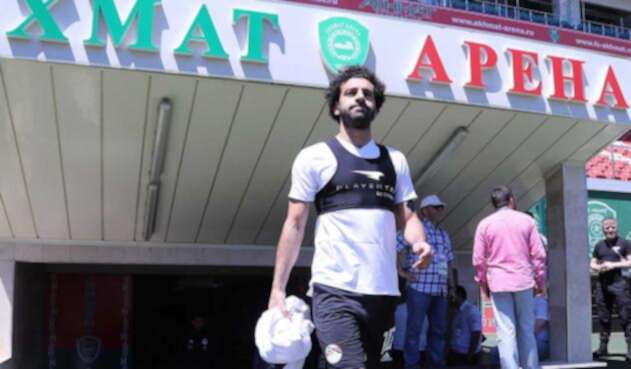 Mohamed Salah, delantero de la selección de Egipto