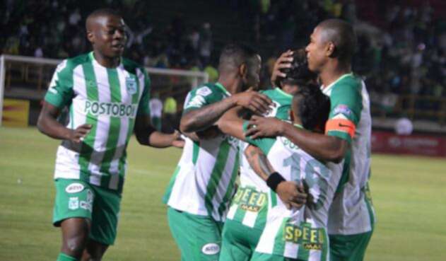 Atlético Nacional, en un juego de la Liga Águila