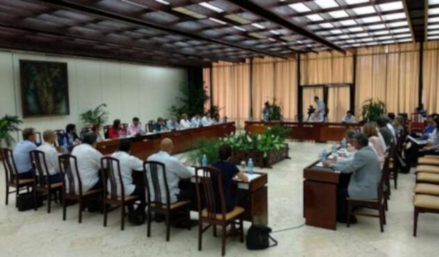 Así se veían las negociaciones entre el Gobierno y el ELN en La Habana (Cuba).