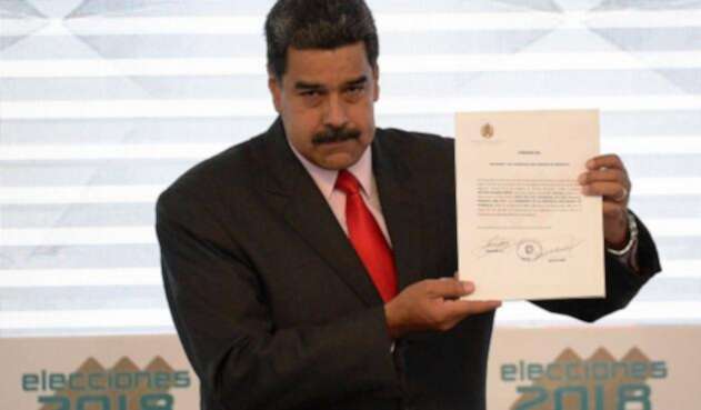Nicolás Maduro, presidente de Venezuela, en Caracas