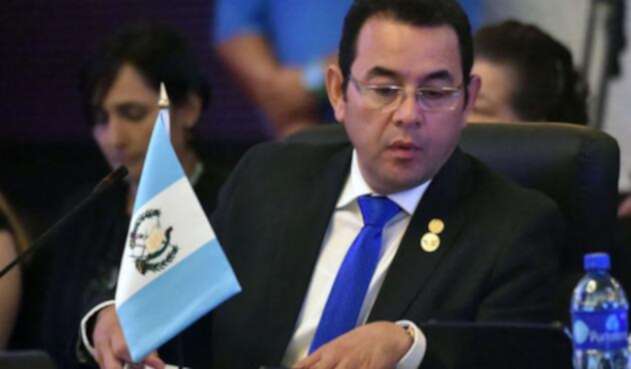 Jimmy Morales, presidente de Guatemala.