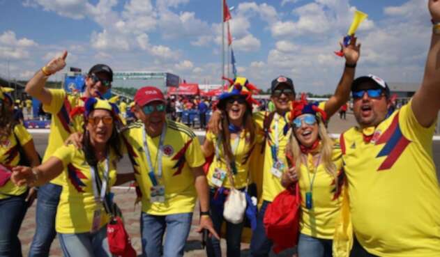 Fiesta de hinchas de la Selección Colombia Fiesta de hinchas de la Selección Colombia