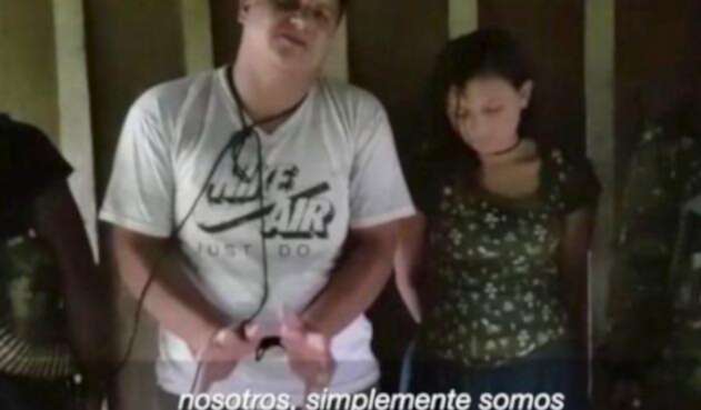 La pareja ecuatoriana secuestrada por Guacho