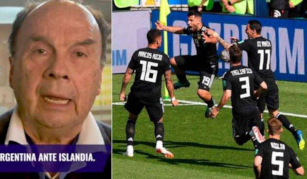 Hernán Peláez habló del empate a un gol de Argentina e Islandia