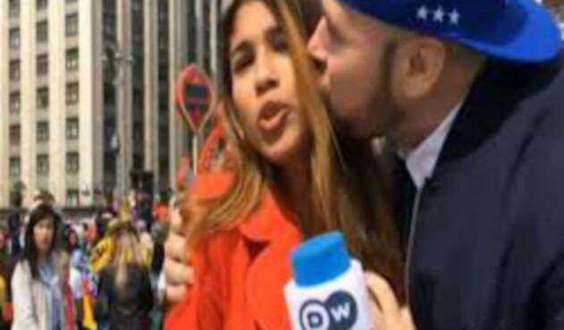 Periodista colombiana agredida en Rusia