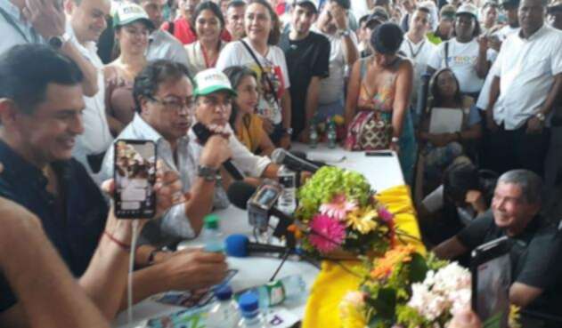 Gustavo Petro desde Cali.