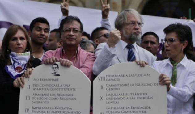 Los miembros de la Alianza Verde se sumaron a la campaña del candidato de la Colombia Humana Los miembros de la Alianza Verde se sumaron a la campaña del candidato de la Colombia Humana