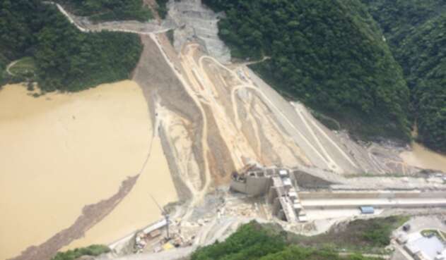 Vista aérea del proyecto Hidroituango