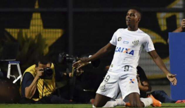 Rodrygo, jugador del Santos