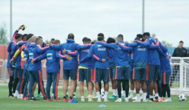 La Selección Colombia entrenando en Rusia
