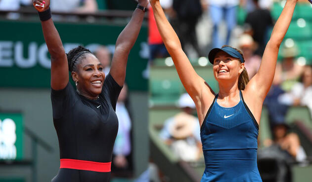 Serena Wlliams y María Sharapova