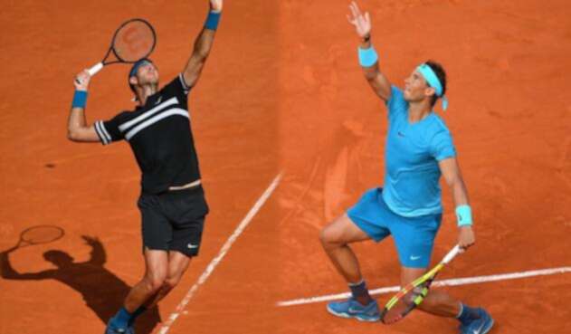 Juan Martin del Potro y Rafael Nadal