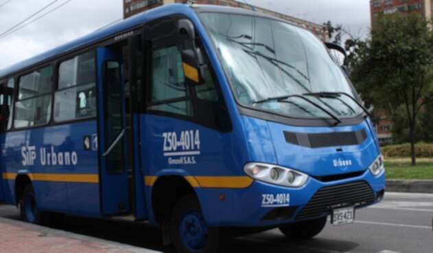 Bus del Sistema Integrado de Transporte Público (SITP).