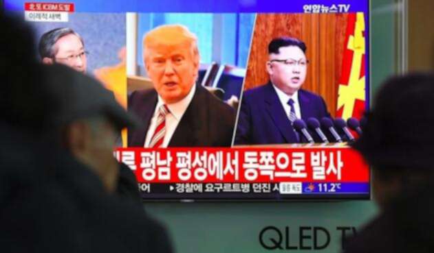 Kim Jong-Un y Donald Trump.