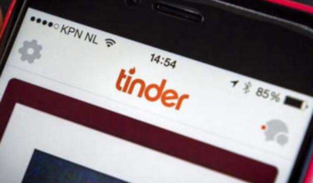 La aplicación Tinder La aplicación Tinder