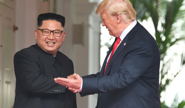 Donald Trum y Kim Jong-un.
