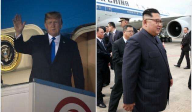 Donald Trump y Kim Jong Un.