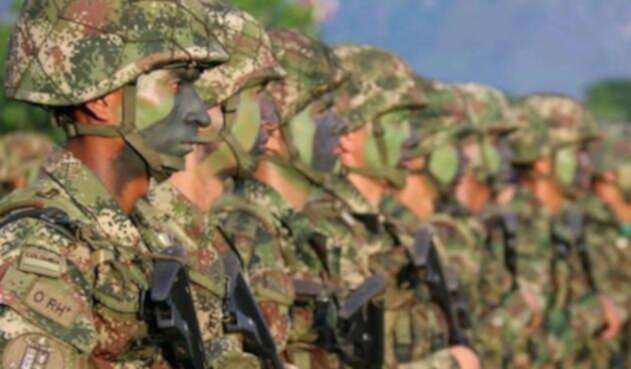 Uniformados del Ejército Nacional