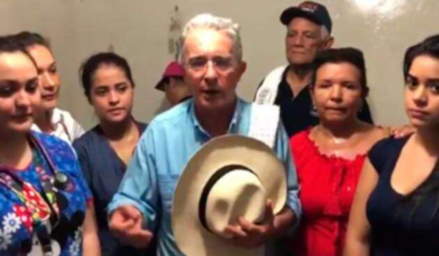 El expresidente Álvaro Uribe en Cesar