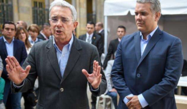 El expresidente Álvaro Uribe y el candidato Iván Duque El expresidente Álvaro Uribe y el candidato Iván Duque