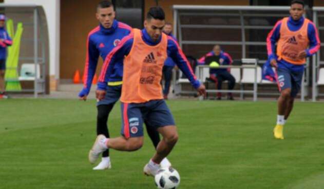 Radamel Falcao en entrenamientos