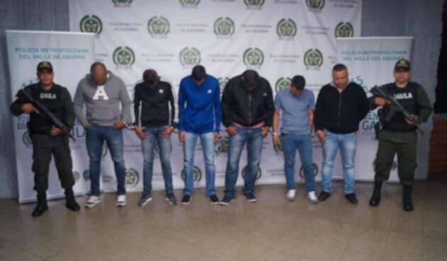 Cinco policías fueron capturados. POLICIAS CAPTURADOS