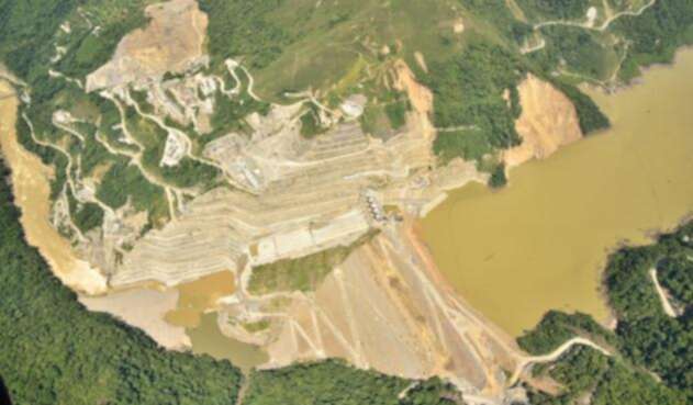 Esta es la represa de Hidroituango.