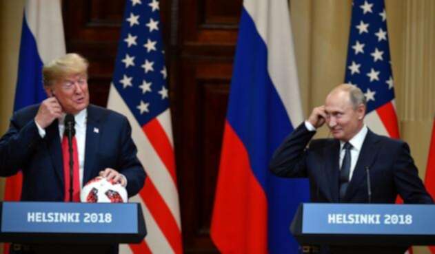 Presidente de EE.UU. Donald Trump y el presidente de Rusia, Vladimir Putin.
