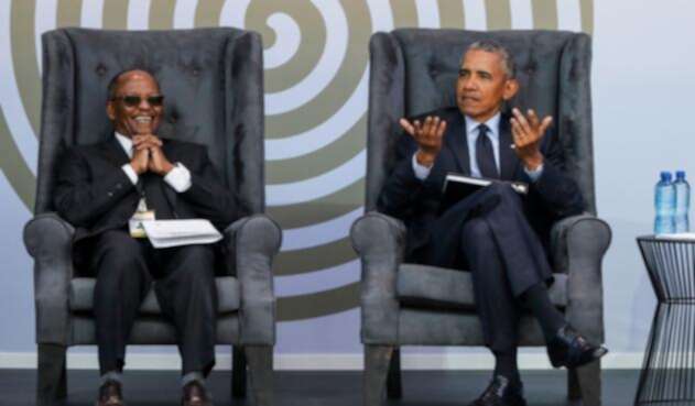 Barack Obama en el tributo a Mandela.