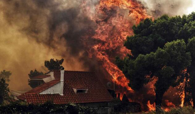 Incendios voraces en Grecia