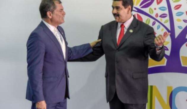 NICOLÁS MADURO Y RAFAEL CORREA